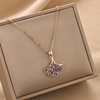 Fashionable necklace stainless steel, chain for key bag , simple and elegant design, does not fade, wholesale