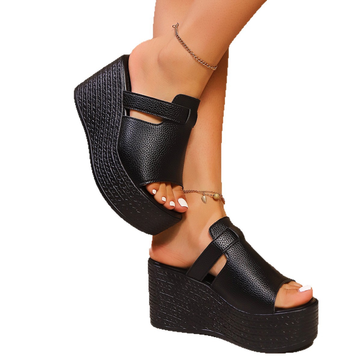 Women's Style Wedge Sandals Summer New Plus Size Platform Sandals Summer New Style_vogvips.com