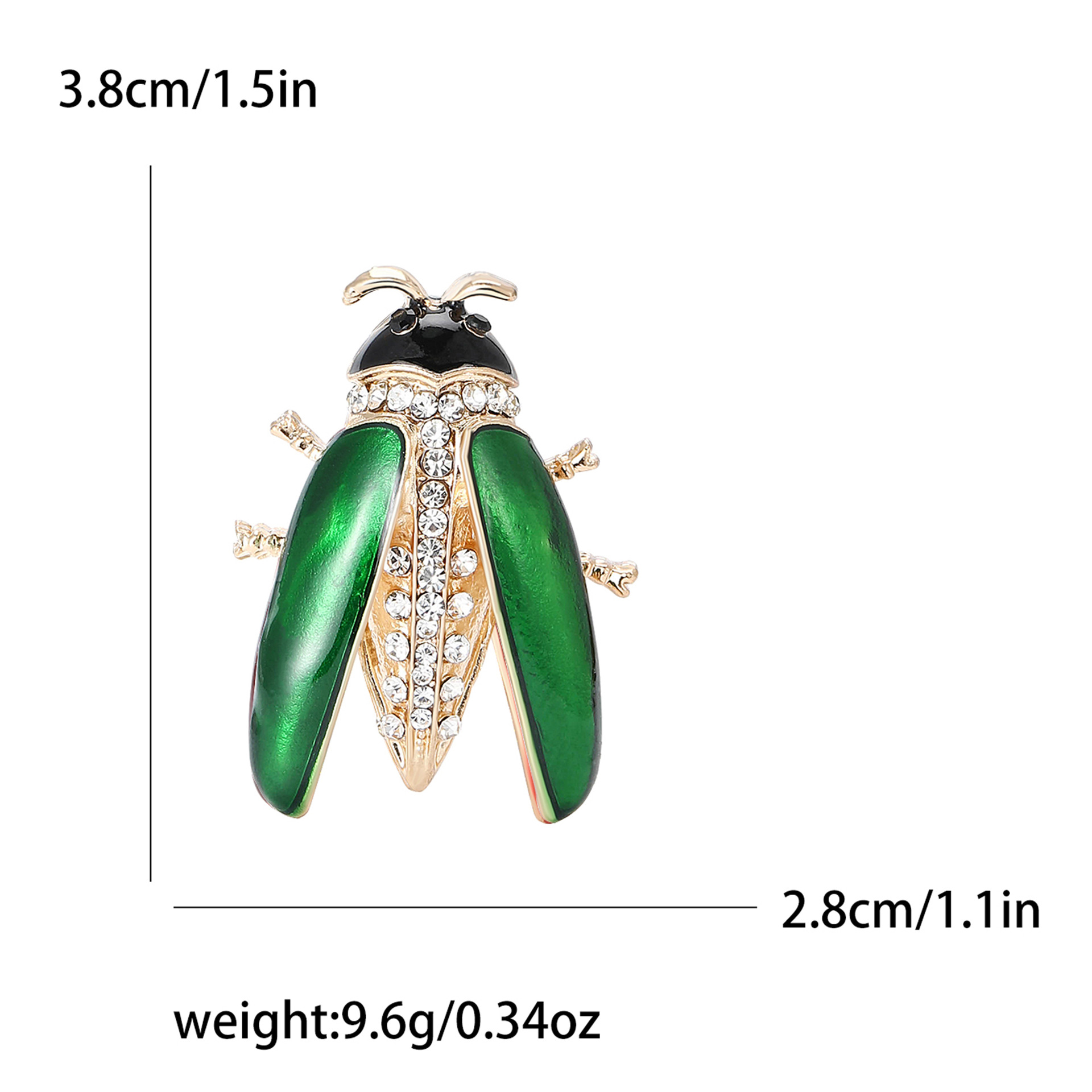 New Fashion All-match Alloy Enamel Ladybug Brooch Personalized Creative Men's and Women's Suit Cardigan Corsage Jewelry Pin
