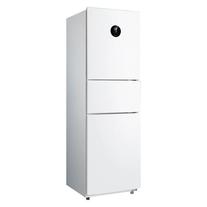 Midea BCD-215WTPZM(E) трехдверный холодильник, класс энергопотребления A, с воздушным охлаждением, интеллектуальный с переменной частотой, небольшой