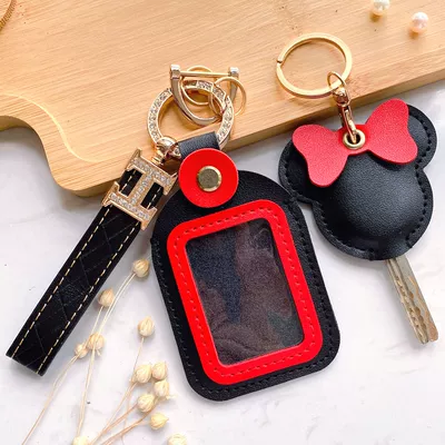 Remote Control Key Protective Cover | Electric vehicle key cover shell - hand-strap-model-key-cover-remote-control-cover-black