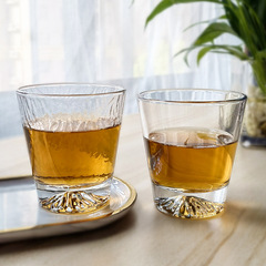Glacier Snow Mountain Glass Cup Japanese Ins Fuji Mountain Whiskey Glass Juice Cup Home Use Transparent Printed Logo