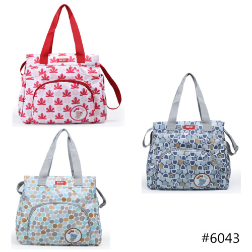 New European and American fashionable printed high-quality mommy bag, one-shoulder diagonal multi-functional large-capacity mother and baby diaper bag