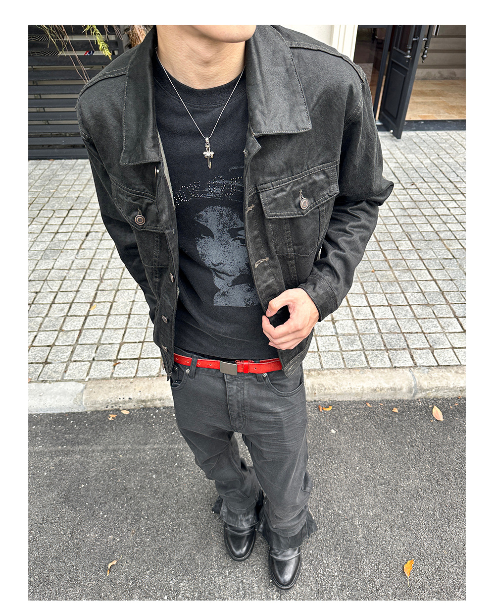 MADEEXTREME Waxed Moleskin Loose Jacket
