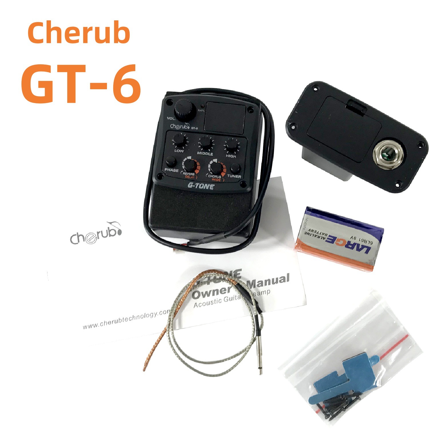 GT-4 GT6 CHERUB poco Ángel caja piano pickup ecualizador Función de sintonizador incorporado Tipo de agujero