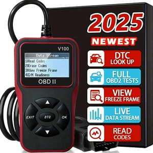 OBD2 skaner mühərrik səhv kodu oxuyucu V100, çoxdilli avtomobil diaqnostika cihazı