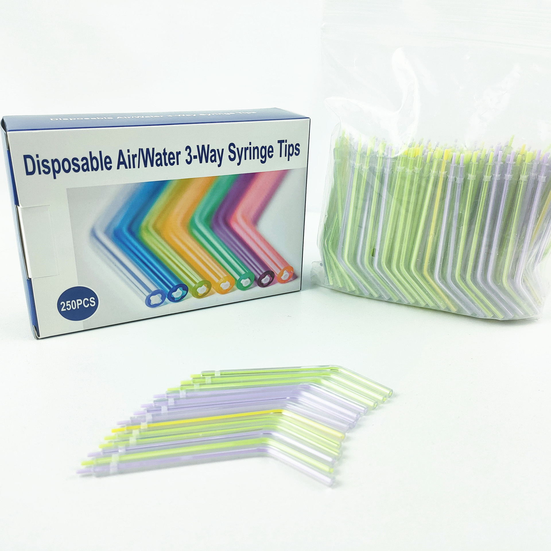 一次性三用枪喷头 一次性三用枪头  三用喷枪头  250支/盒