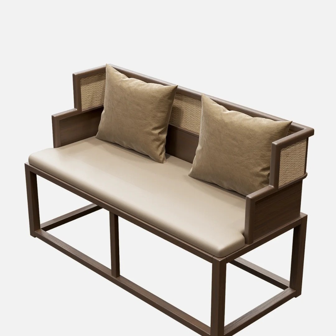 Nueva casa de té china, restaurante, asiento de tarjeta, sofá, tienda de barbacoa, baño de té de ratán de madera maciza, combinación de mesas y sillas de restaurante de hotel, personalización