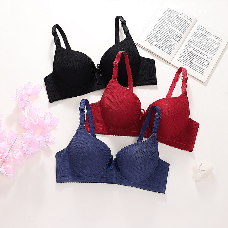 Įvairių spalvų variantai patogiam, kvėpuojančiam, reguliuojamo dydžio moteriškam apatiniui, per dideliam liemenėlių komplektui_voghion.com