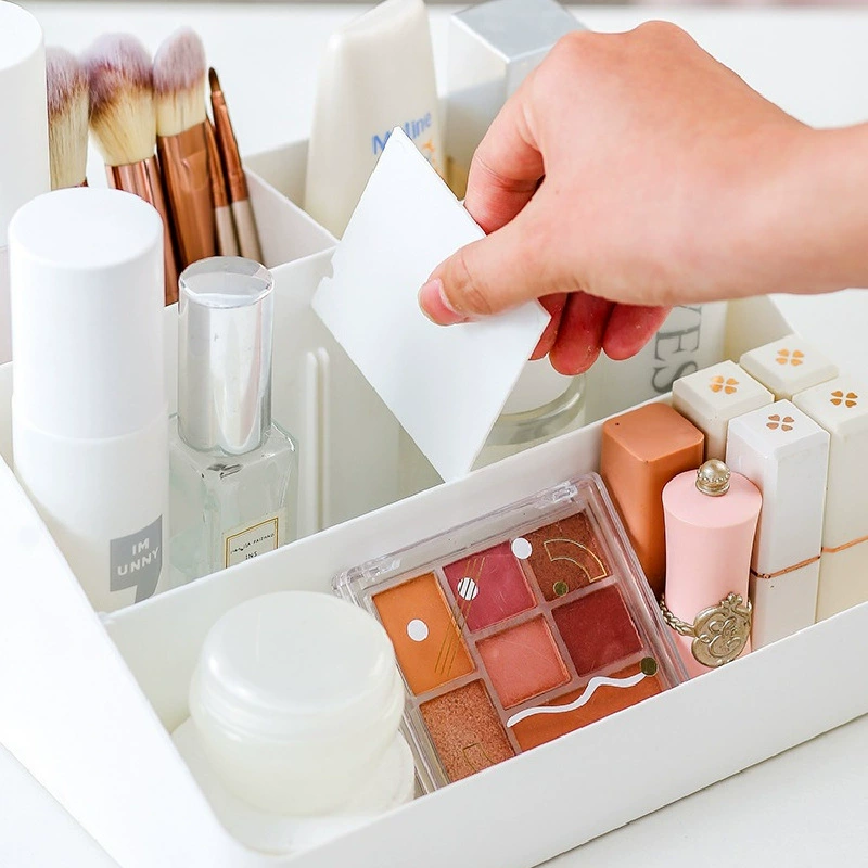 Plastic capacious table storage box, cosmetic lipstick, storage system