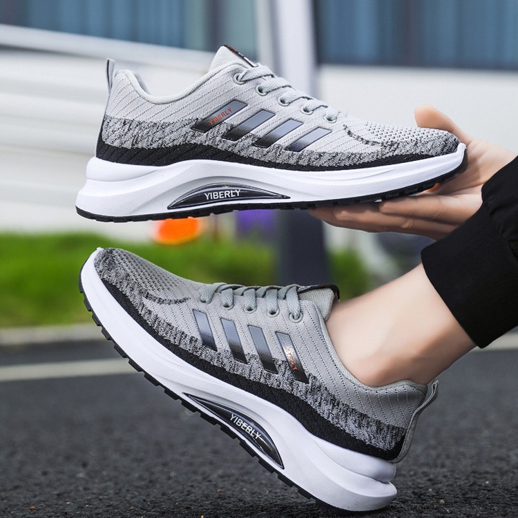 Zapatos de hombre 2025 primavera y verano nuevos zapatos de red casuales zapatos deportivos coreanos zapatos de senderismo de alto rebote zapatos de red zapatos de hombre transpirables