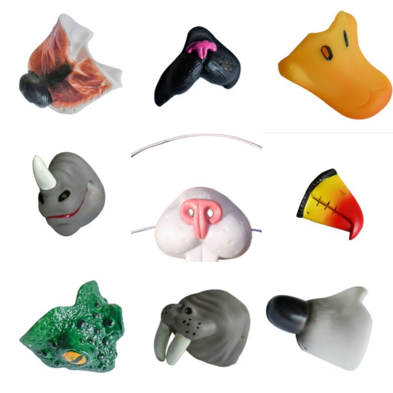 Cross-border Halloween Carnival Parody Animal Kingdom cosplay Animal Nose Funny Live Broadcast Props