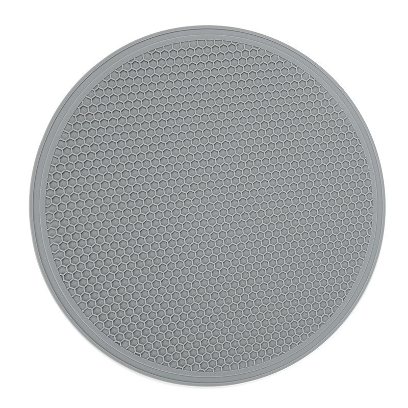almohadilla de aislamiento de silicona transfronteriza almohadilla de mesa de comedor resistente a quemaduras almohadilla de aislamiento de cocina de alta temperatura almohadilla de vapor de silicona redonda grande, mediano y pequeño