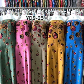 印花、扎染布;粘胶面料;其他化纤面料