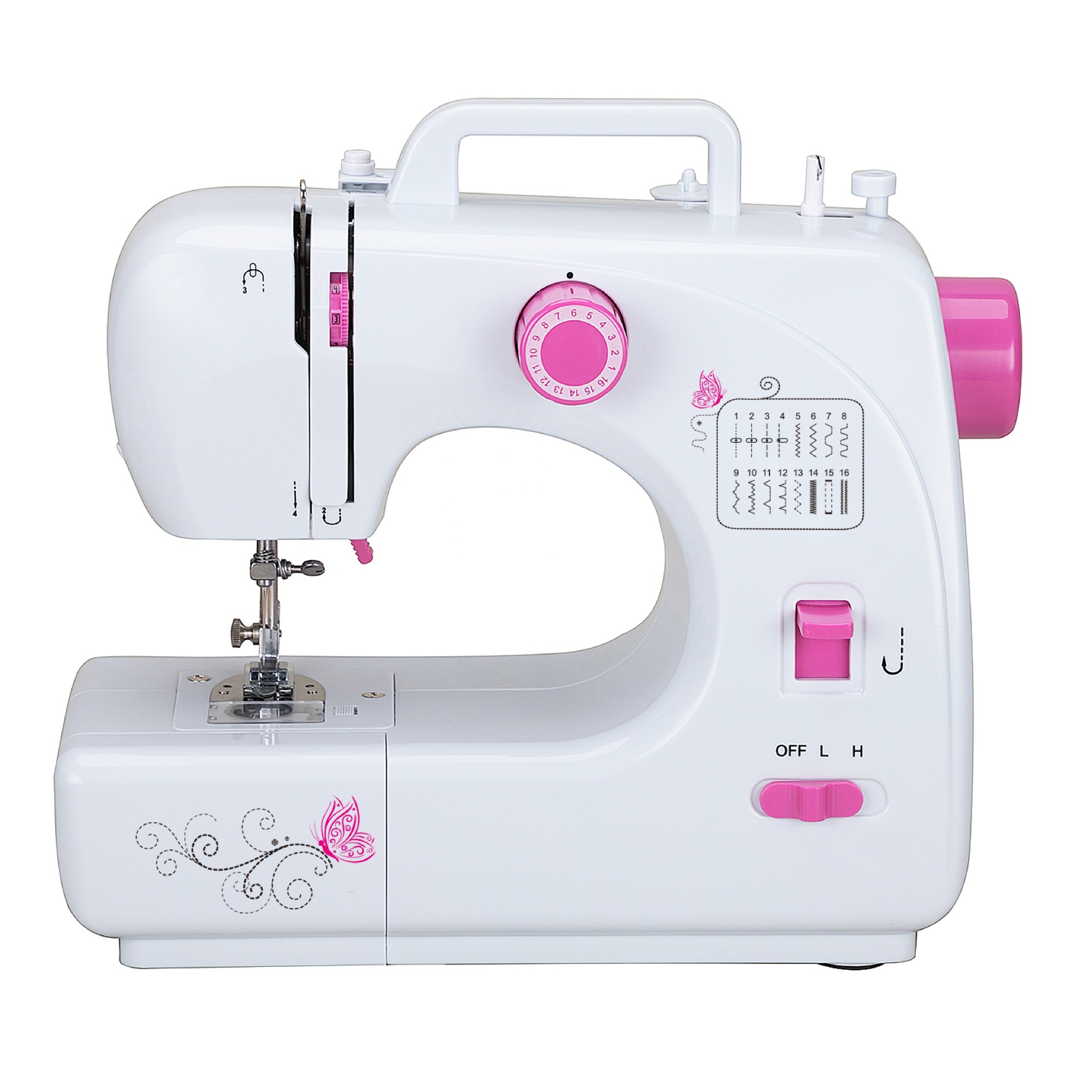 迷你缝纫机现货613家用缝纫机便携式衣车全新缝纫机厂家批发