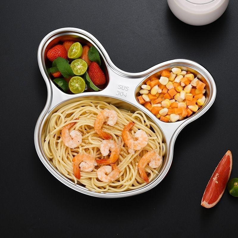 子供用ディナープレート分割 316 かわいい学生プレート家庭用ベビー食事ステンレス鋼幼稚園厚み|undefined