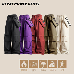 Spring and Autumn New American-Style Paratrooper Cargo Pants Unisex Loose Casual Waterproof Sports Hiking Pants in Stock