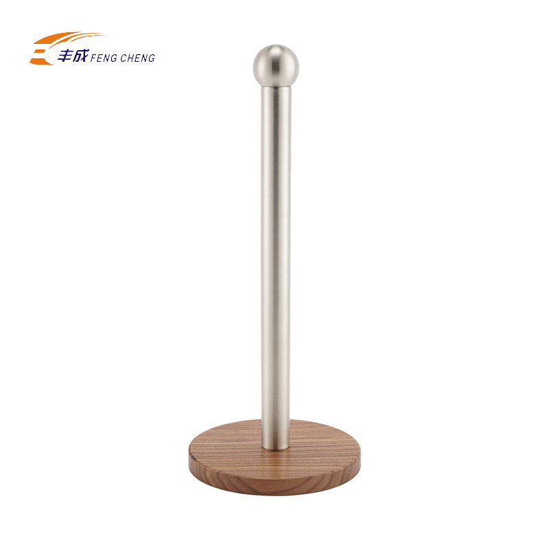 跨境专供免打孔纸巾架餐厅卷纸架不锈钢桌面纸巾座厨房立式纸巾架