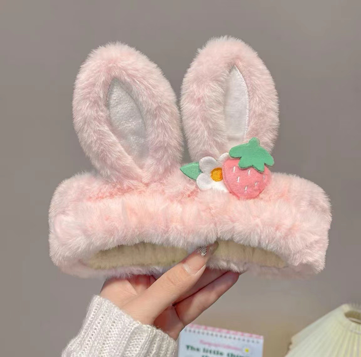 Lavado de la cara banda de pelo de moda femenina Coreana Red diadema roja estudiante dulce Linda máscara de maquillaje banda de pelo horquilla