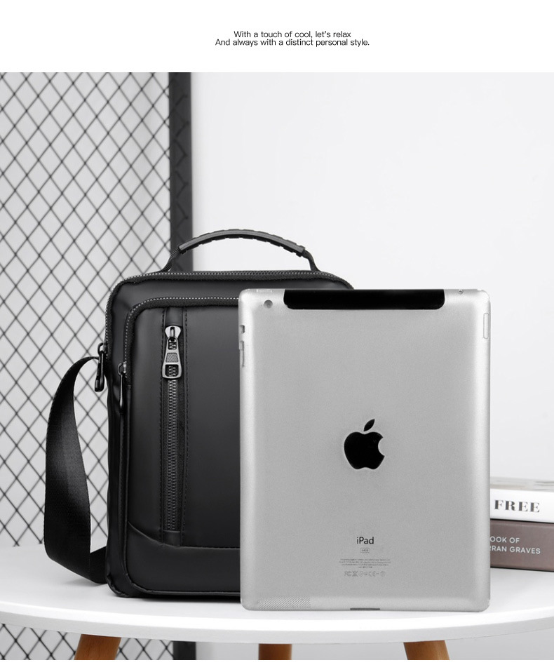 Kompakte Herren Handytasche Umhängetasche Wasserabweisend_voghion.com