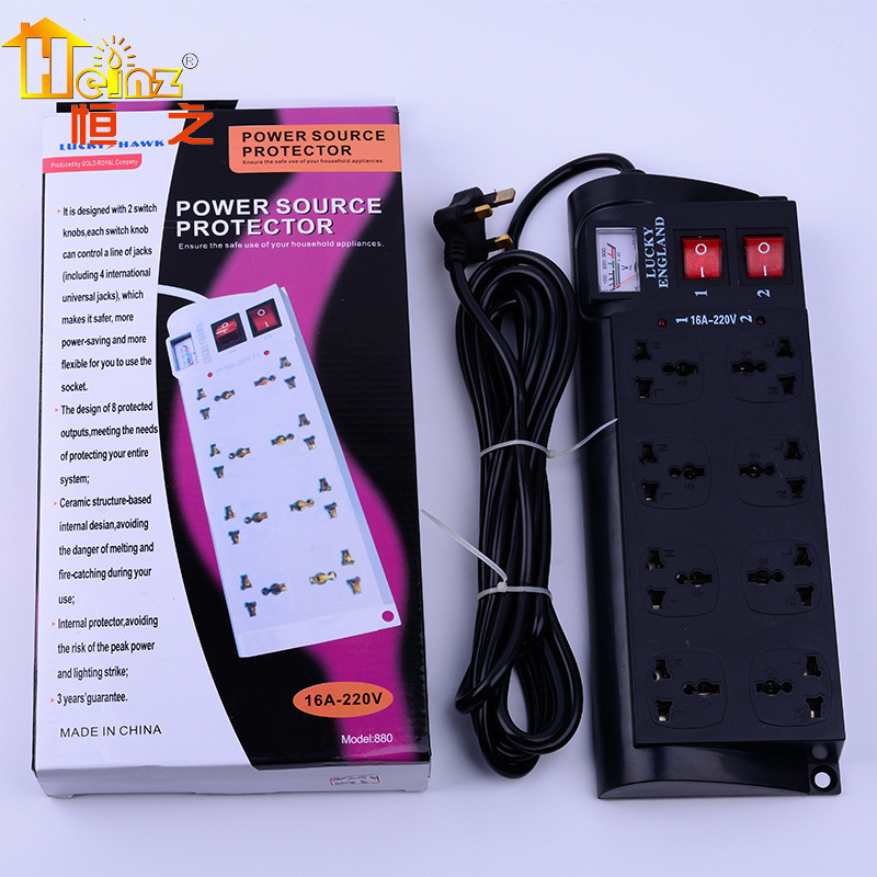 Comercio exterior 880 multi-jack con voltímetro de doble interruptor de ocho conectores fabricantes de conectores