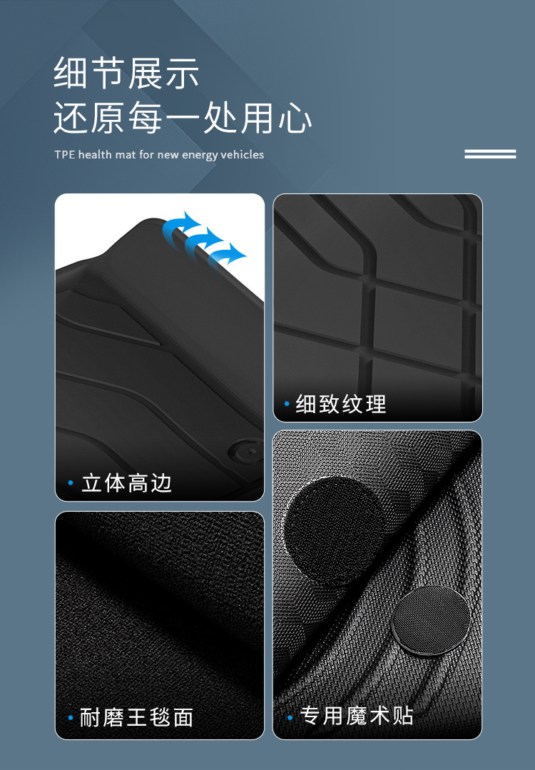 Suitable for 25 Changan Qiyuan Q07 Car Floor Mats, Special Car Floor Mats, Tpe Floor Mats, Environmentally Friendly Trunk Mats