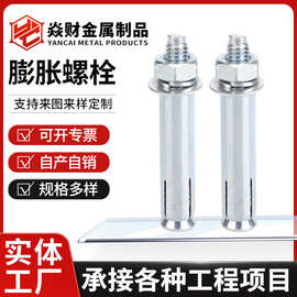 膨胀螺栓厂家供应镀锌膨胀螺栓螺杆外膨胀现货批发国标膨胀