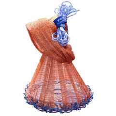 大型フリスビーファインディングネット、円盤漁網、手投げ網、魚網、魚網、漁網、投網漁具