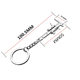 Mini convenient vernier caliper 0-40mm keychain portable test tool pendant measuring tool zinc alloy key