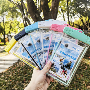 Summer Outdoor Water Swimming Mobile Phone Waterproof Case Transparent Fluorescent Diving Touch Screen Camera Mobile Phone Waterproof Bag