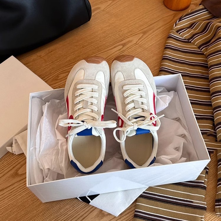 La marea no es sur ~ Nuevo súper fuego Forrest Gump zapatos de entrenamiento alemán con cordones para mujer zapatos deportivos casuales de moda retro para mujer