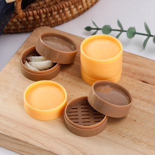 Plastic simulation food play steamer mold miniature food play DIY hand-made steamed buns accessories breakfast stall ornaments toys