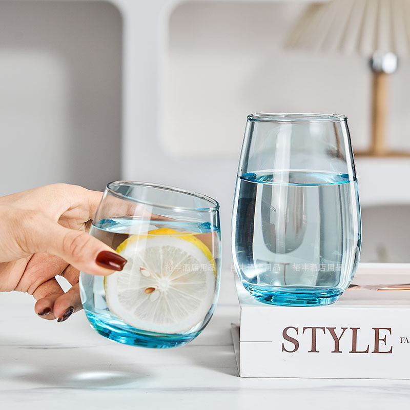 Color glass heat-resistant tea cup hotel guest room mouthwash Cup restaurant household milk juice cup