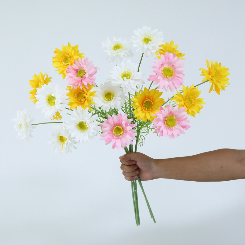 Silk Cosmos, Golden Chrysanthemum, Chamomile, Daisy, Artificial Flowers, Fake Flowers, Home Wedding Decoration Ornaments, High-End Feel