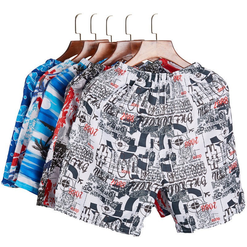 Yun Gongzi Men's Beach Pants Shorts One Size Color Random Single