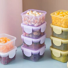 キャンディー色ミニ食品級トランペット密封鮮度保持箱ハムスター間食収納補助食品ソース分注箱携帯