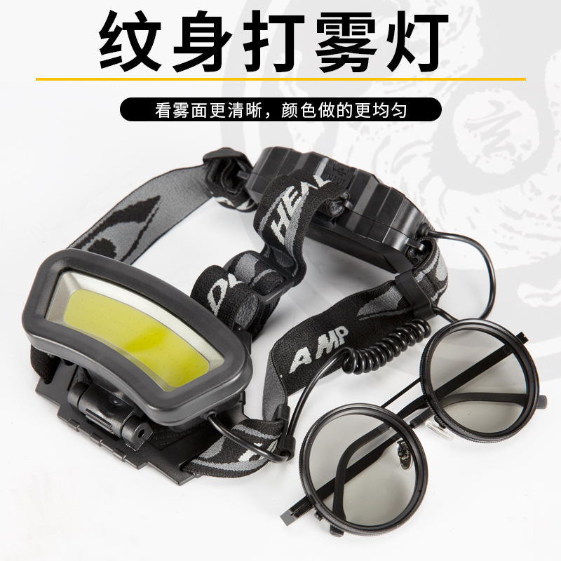 纹身拍照神器头灯拍摄眼镜去反光补光祛反偏振戴工作灯美妆工具