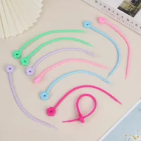 Цветные TPR-стяжки свежие длинные маленькие цветы DIY сумки подвесные подвески с веревочными ремешками для ключей ювелирные ремни