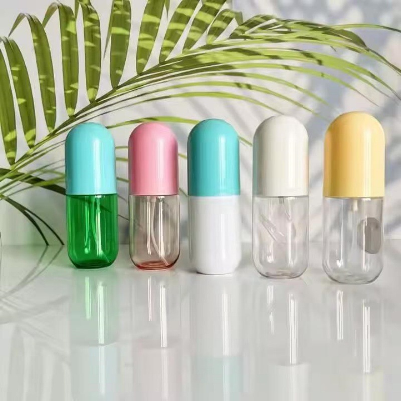 现货60ml100ml喷雾乳液胶囊瓶爽肤水精华液pet塑料卸妆水化妆品包
