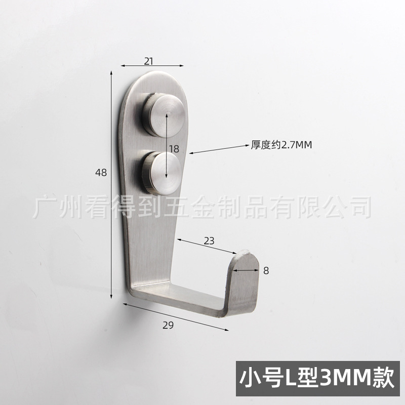 Gancho individual de acero inoxidable negro, gancho sólido para colgar en el hogar, hotel, cocina, baño, accesorio para colgar abrigos