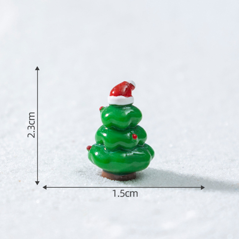 微景观创意圣诞火车雪人小动物萌粒 雪地造景diy装饰品配件小摆件|undefined
