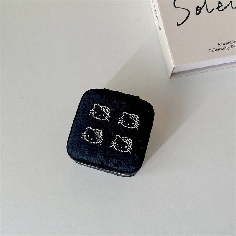 少女の心のベルベットの高級収納ケースのアクセサリーのデスクトップのアクセサリーの箱|undefined