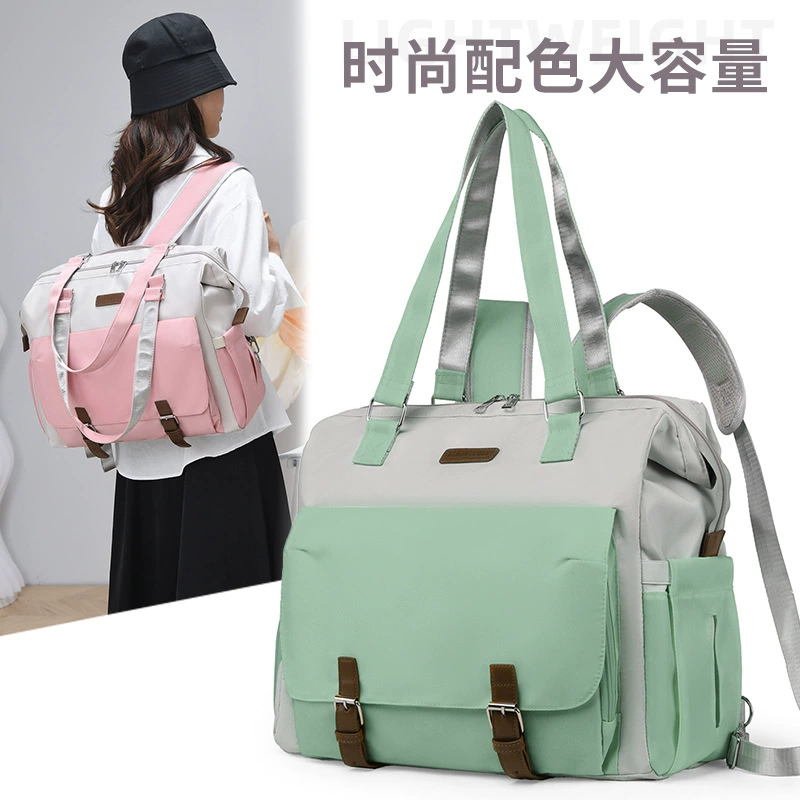 Дорожная сумка для беременных с отделением для обуви, сумка для матери и ребенка с разделением сухих и влажных вещей, большая сумка для детской одежды и принадлежностей для мамы