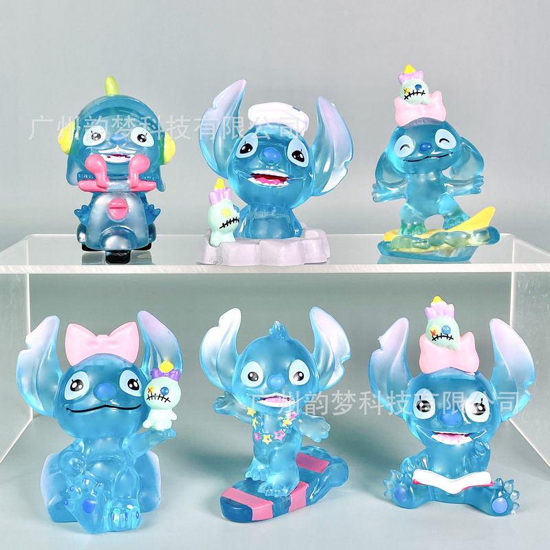包邮音乐会米奇米妮手办星际宝贝史迪仔盲盒扭蛋娃娃机摆件公仔|undefined