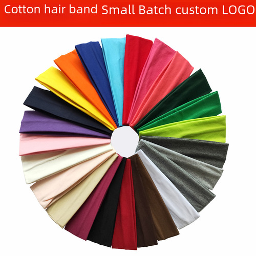 Yiwu Wholesale New Cycling Outdoor Headscarf for Men and Women Solid Color Yoga Sweatband Export Hair Accessory Sports Headband