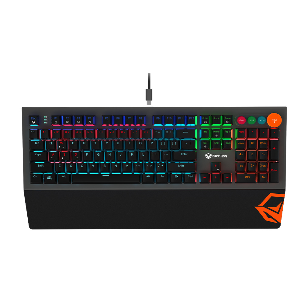 Teclado mecánico MK500 RGB, retroiluminación, desmontable, para juegos, opcional español