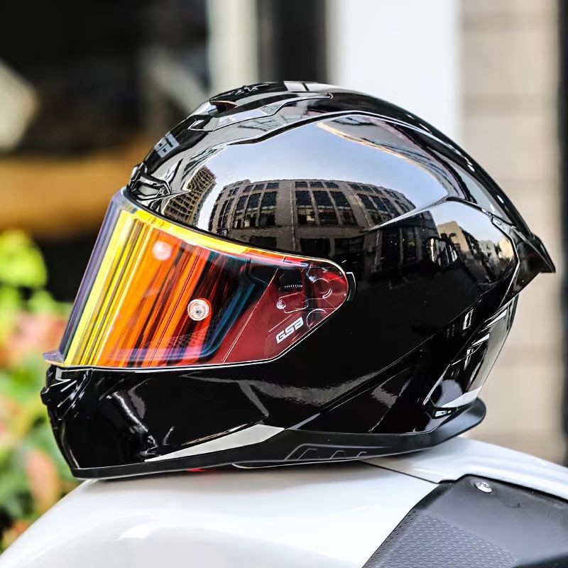 GSB361 Motorcycle Men And Women, Full Face With Bluetooth, Suitable For All Seasons, 3C Certified Helmet_voghion.com