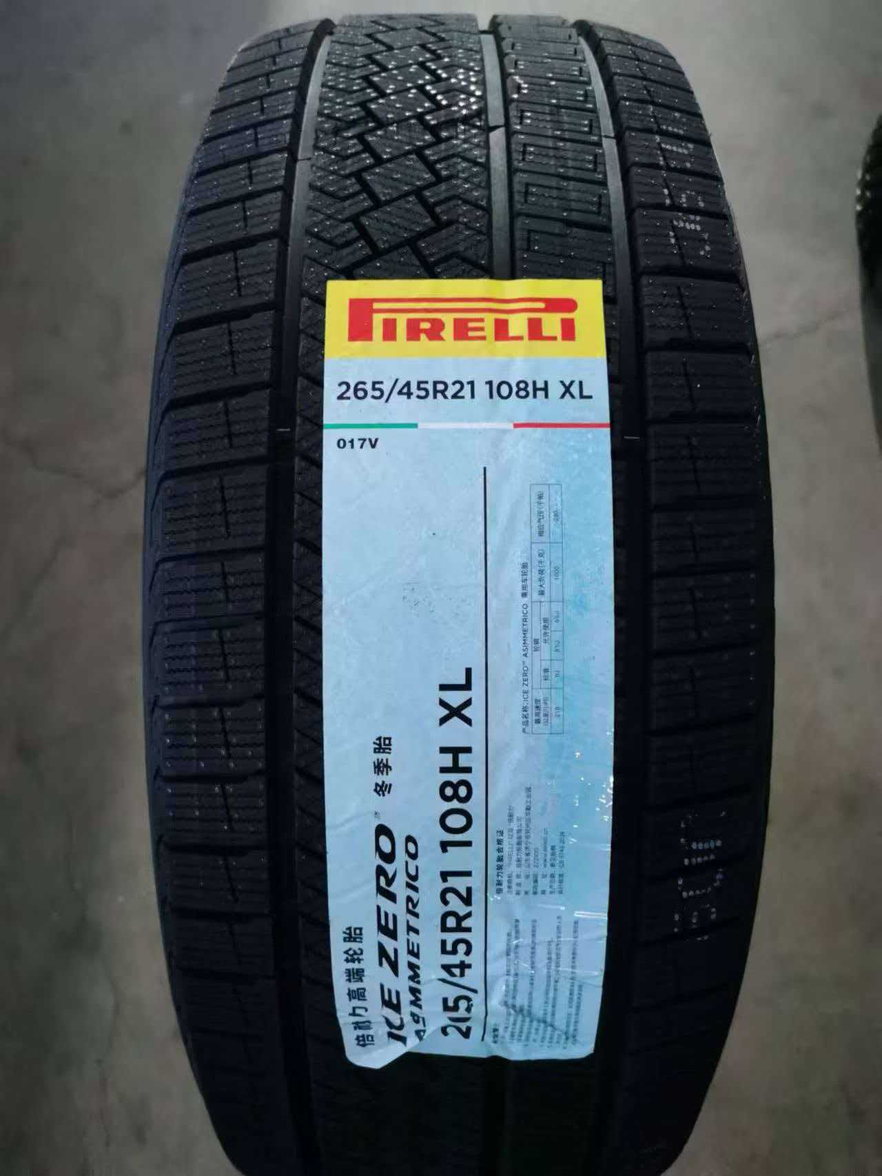 Pirelli winter snow tire 265/45R21 108H XL