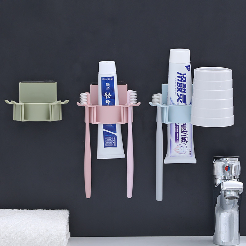 Manufactor wholesale Wall mounted TOILET Toothbrush cup Cups Brush teeth Cup holder Punch holes Wash and rinse One piece On behalf of