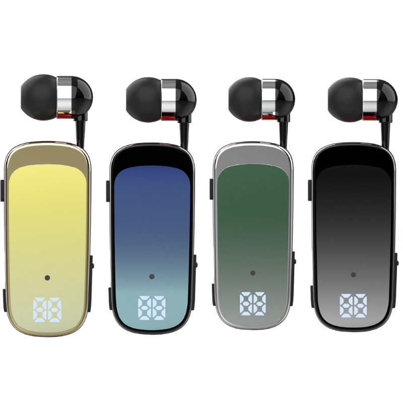 K65クリップ式bluetoothイヤホンビジネス無線入耳式bluetoothイヤホンK65伸縮ケーブルイヤホンbluetooth|undefined